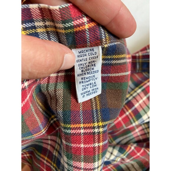 Ralph Lauren Short Sleeve Button Down Men's Sz Medium Classic Fit Red Plaid EUC - Picture 5 of 9
